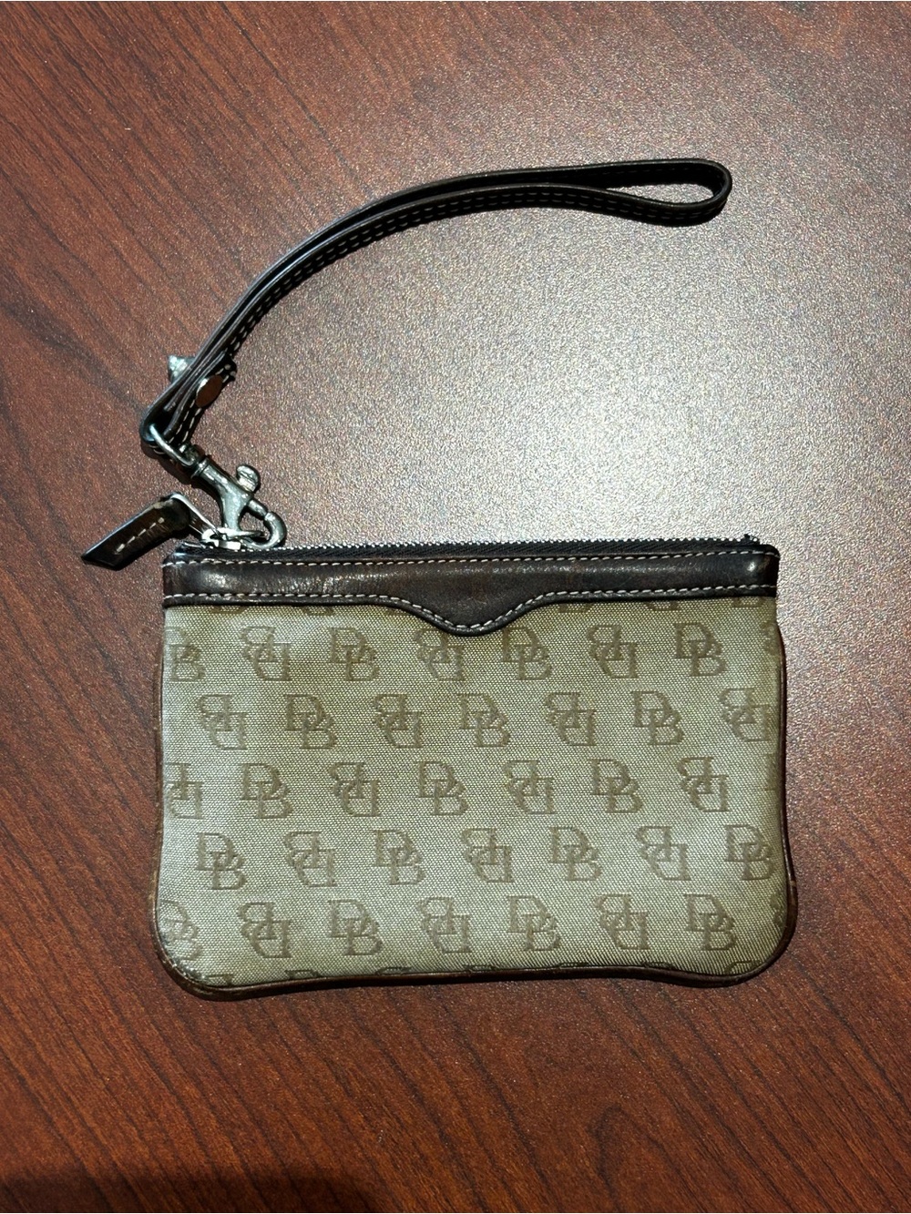 Dooney & Bourke Brown Monogram Wristlet